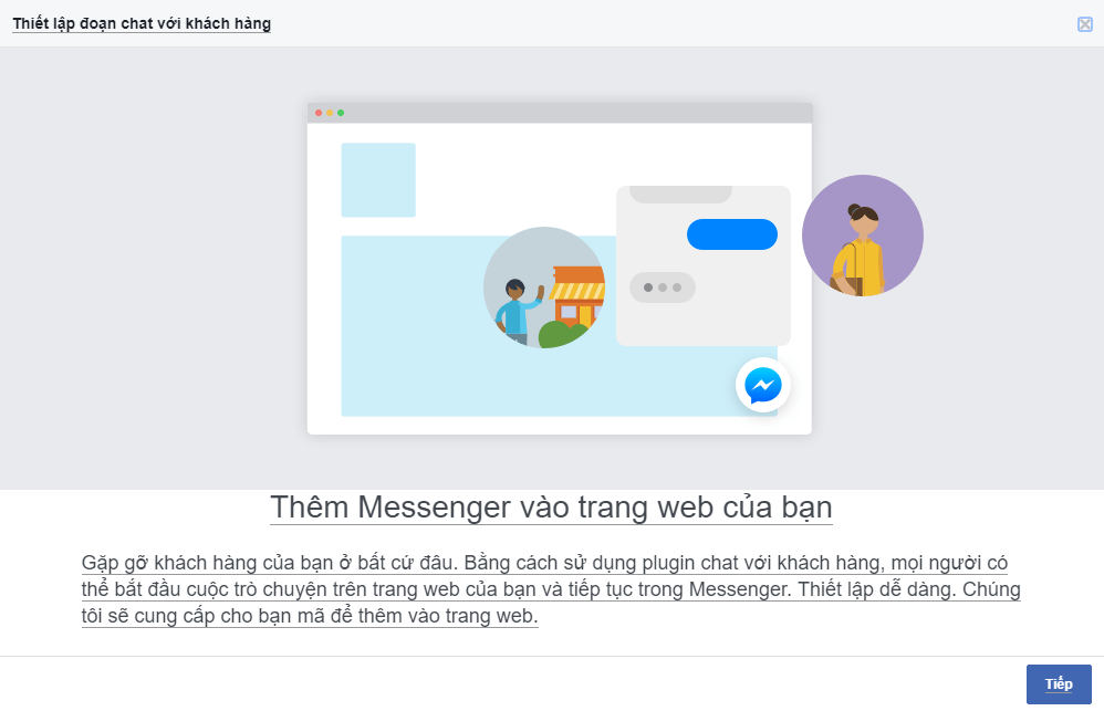 Hướng dẫn chèn Messenger Fanpage vào website (Chat messenger)