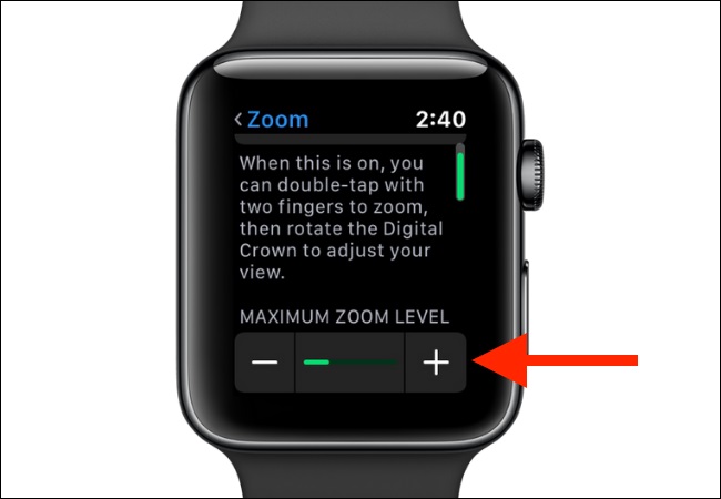 Cách sử dụng tính năng phóng to nội dung trên màn hình Apple Watch