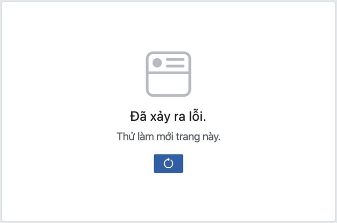 Facebook gặp lỗi tại Việt Nam, người dùng không thể tải News Feed